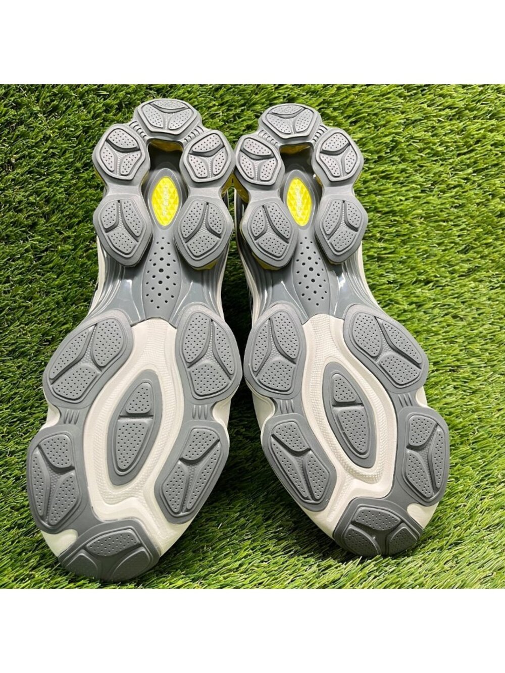 Asics Gel-Kinetic Fluent Mens Size 9 Gray Yellow Athletic Running Shoes Sneakers